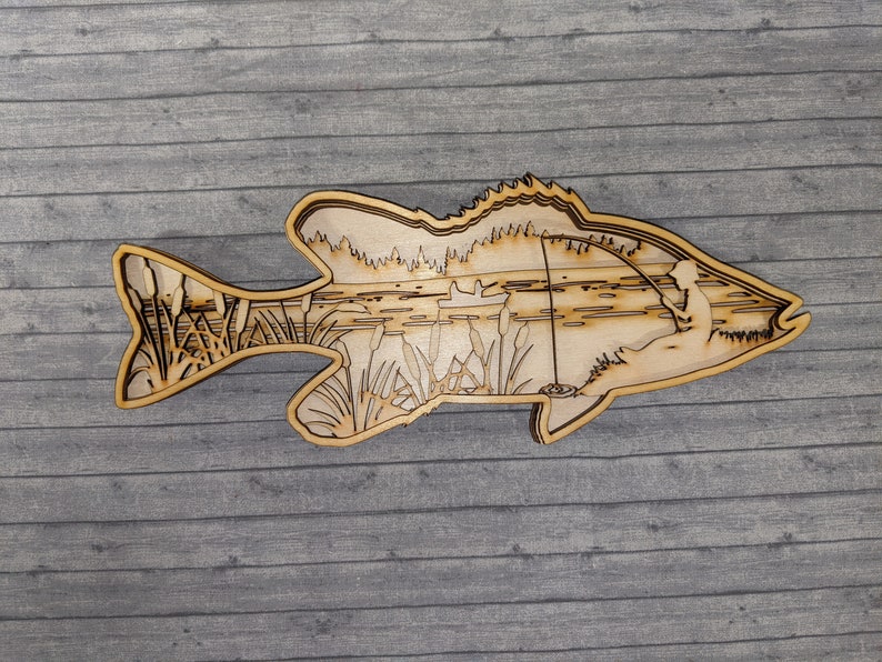 Layered Fish SVG Digital File - Etsy