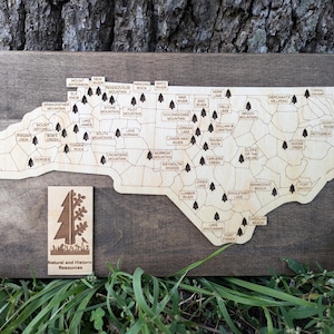 Customizable North Carolina State Park Tracking Map