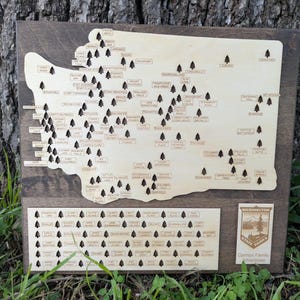 Customizable Washington State Park Map