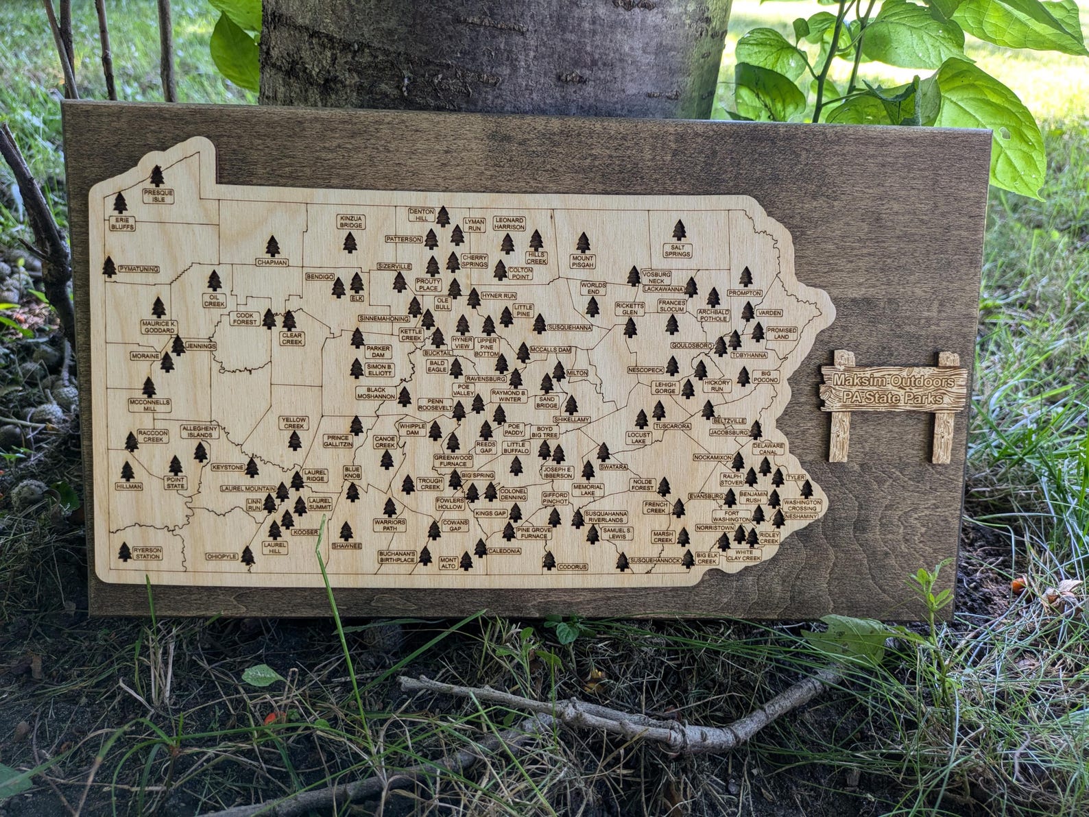 State Scape Tracking Customizable Pennsylvania State Park Tracking Map - Etsy