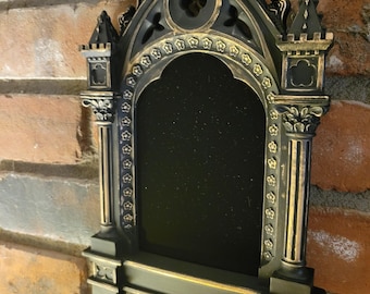 Gothic Cathedral Black Mirror – Scrying Mirror for Divination