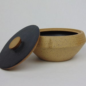 Sand and Stone Lidded Bowl