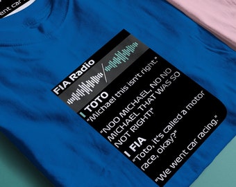 FIA Toto Wolff No Michael No No Shirt, Wolff FIA Radio Tshirt, Toto Wolff Meme T Shirt