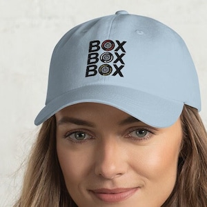 BOX BOX BOX Dad Hat, Formula 1 Cap, F1 Merch, Pit Lane