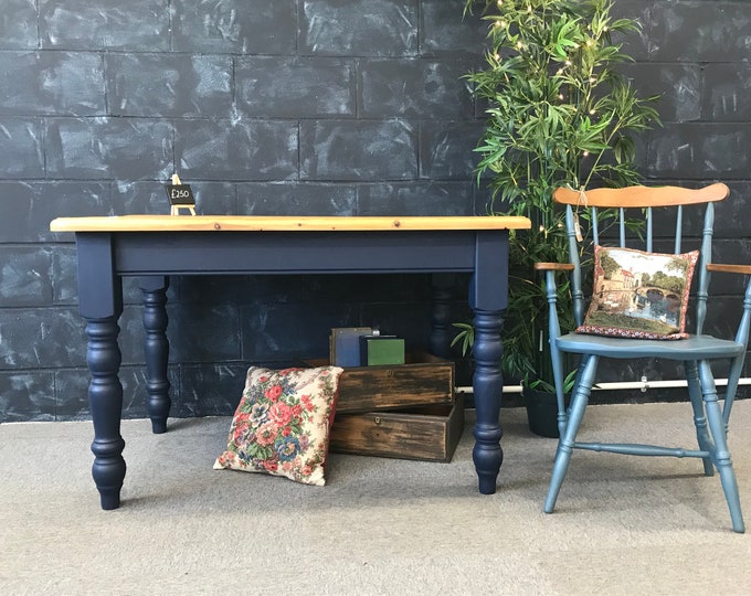Painted Pine Dining Table Etsy UK