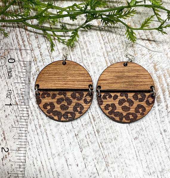 Circle Leopard Earrings Circle Leopard Earrings
