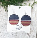 Patriotic earrings, red, white, blue earrings. Summer earrings