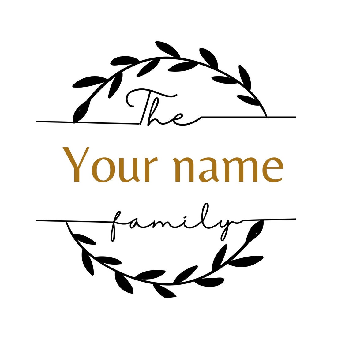 Download Split wreath family name svg Digital cut file Vinyl family | Etsy