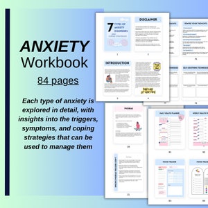 Anxiety worksheet journal, Therapy, Anxiety triggers, Obsessive compulsive, Therapy worksheet, CBT worksheets, Mental health plan