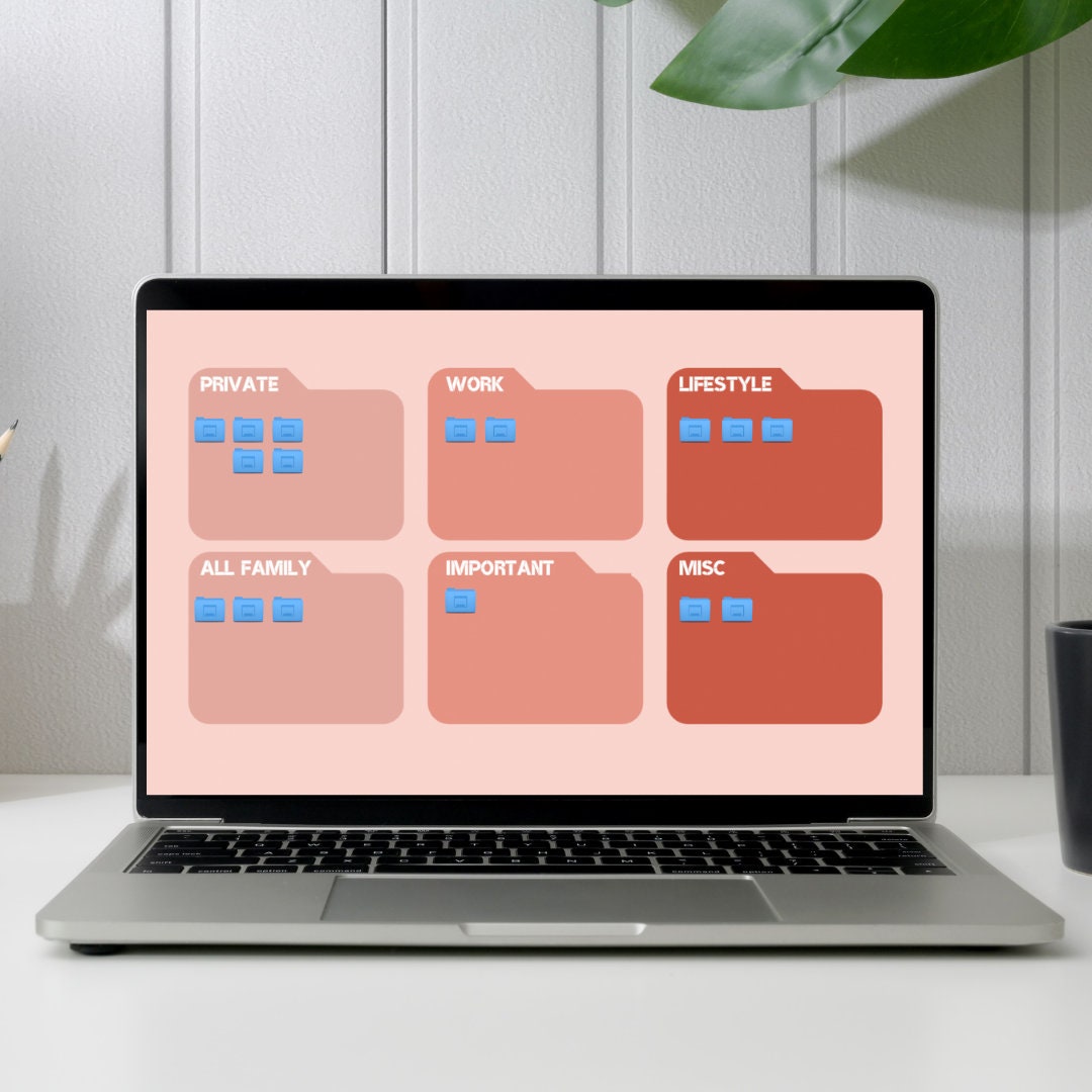 Pink Desktop Organizer Wallpaper, Windows Organizer, Minimalist Desktop