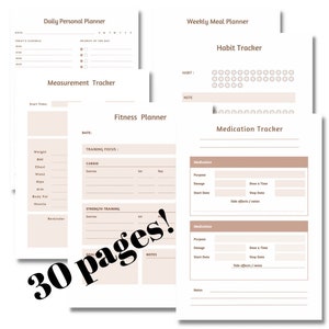 Diabetesdagboek Bloedsuikerlogboek, gezondheidslogboek PDF bloedsuikertracker, diabetische planner, registreer je bloedsuikerspiegel, planner voor gezondheidszorg