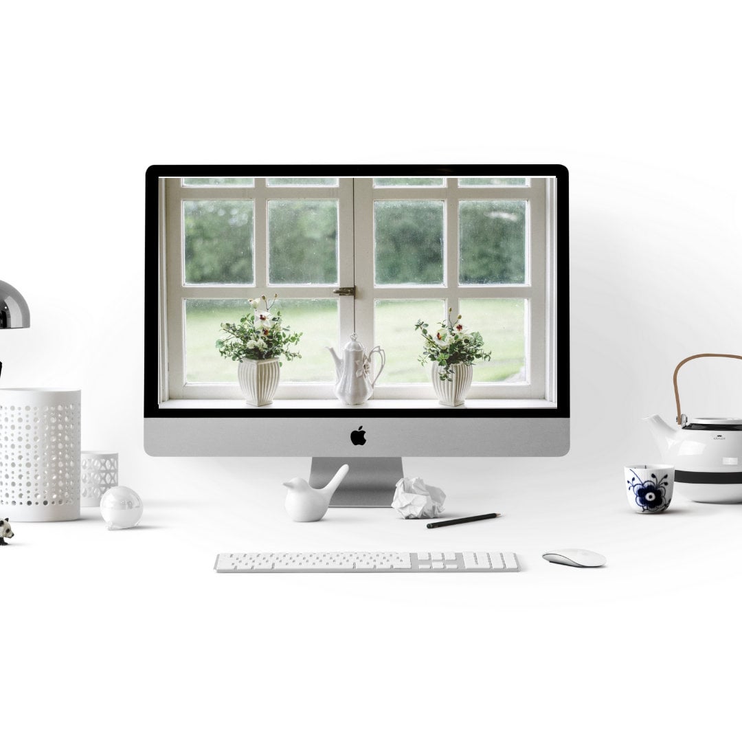 Zoom Background Window Garden Backdrop Virtual Background Etsy Australia