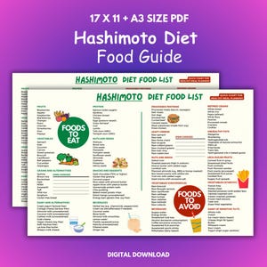 Hashimoto&#39;s Diet Food List: Thyroid Health Meal Plan (PDF Download)