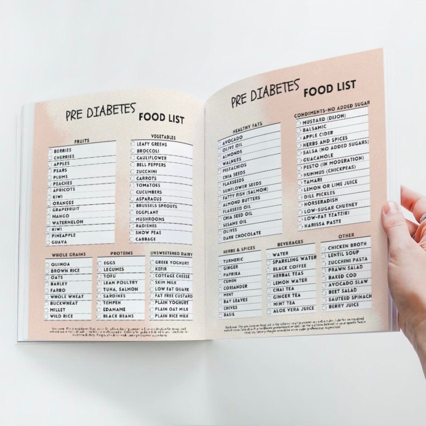 Pre Diabetes Food List, Diet Sheet Quick Guide, Patient Education, Food ...