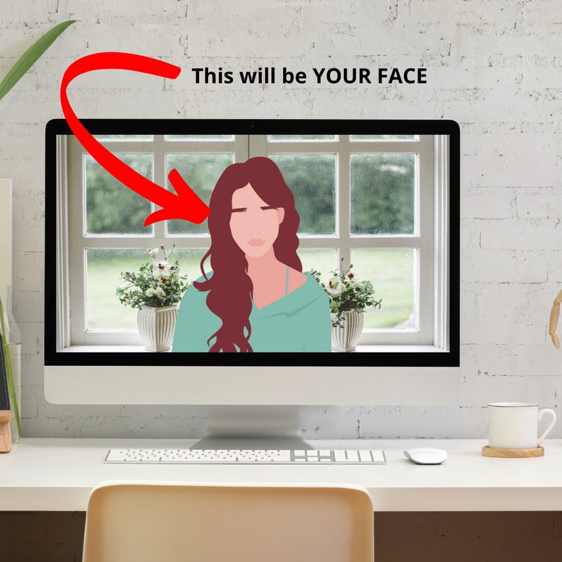 Zoom Background Window Garden Backdrop Virtual Background Etsy Australia