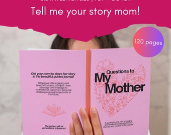 Libro de recuerdos de la historia de una madre: Diario de memoria guiada (descarga digital), regalo para el Día de la Madre