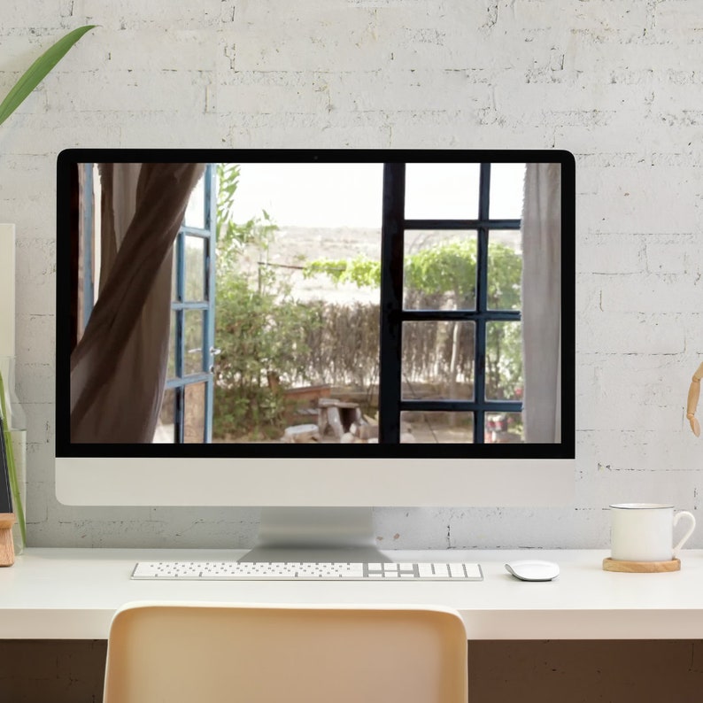 Video Zoom Background Open Window, Digital Zoom Background, MP4 Video