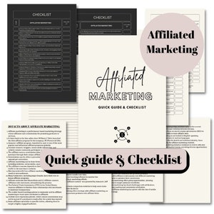 Affiliate Marketing Planner: Quick Guide & Checklist (PDF Download)