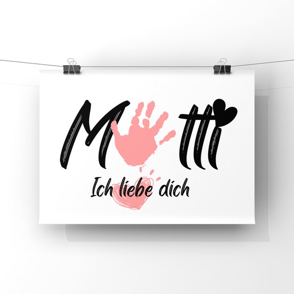 Mother keepsake DIY, Handprint craft for mom, muttertagsgeschenk, Keepsake memory craft, Kids baby toddler best mother gifts