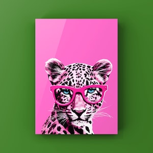 Cheetah Print, Pink Leopard Art Print, Boho Home Decor, Blush Pink Wall Art, Jungle Poster, Minimal Cheetah Art, Animal Artwork, Boho Poster