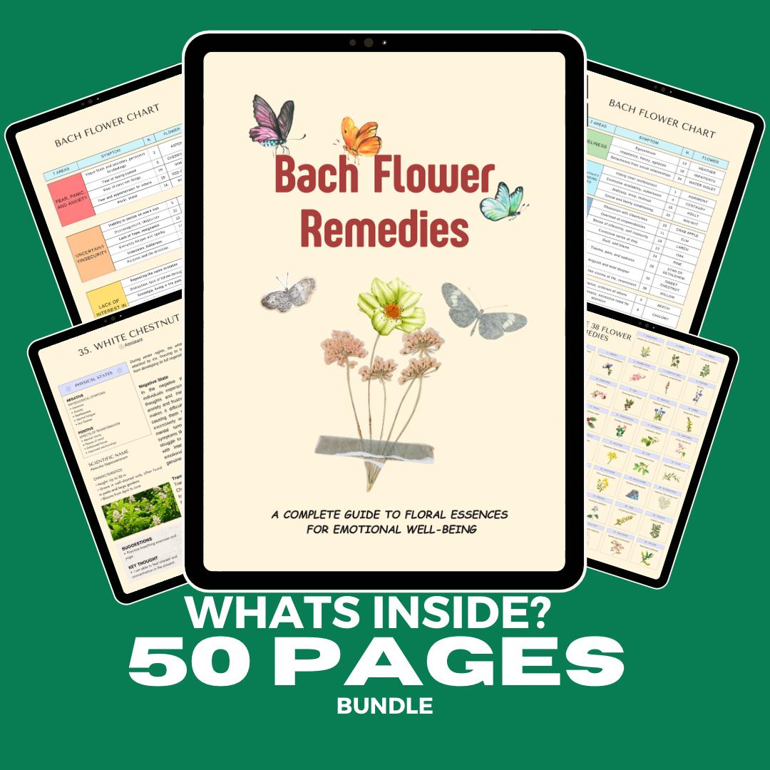 バッチフラワーレメディチャート：38種類のフラワーガイド（デジタル