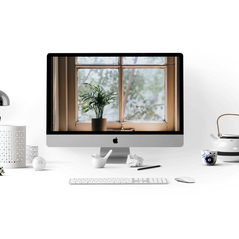 Zoom Background Window Garden Backdrop Virtual Background Etsy Canada