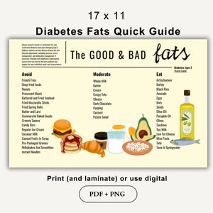 Elenco degli alimenti per il diabete, Guida rapida alla scheda dietetica, Educazione del paziente, Lista della spesa con tabella degli alimenti, Elenco della dieta per diabetici stampabili in pdf
