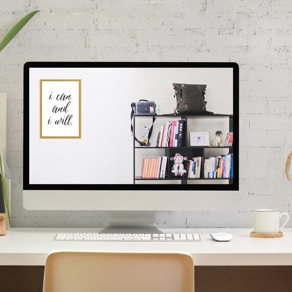 Zoom Background Wall Art Quote Backdrop Virtual Background Etsy