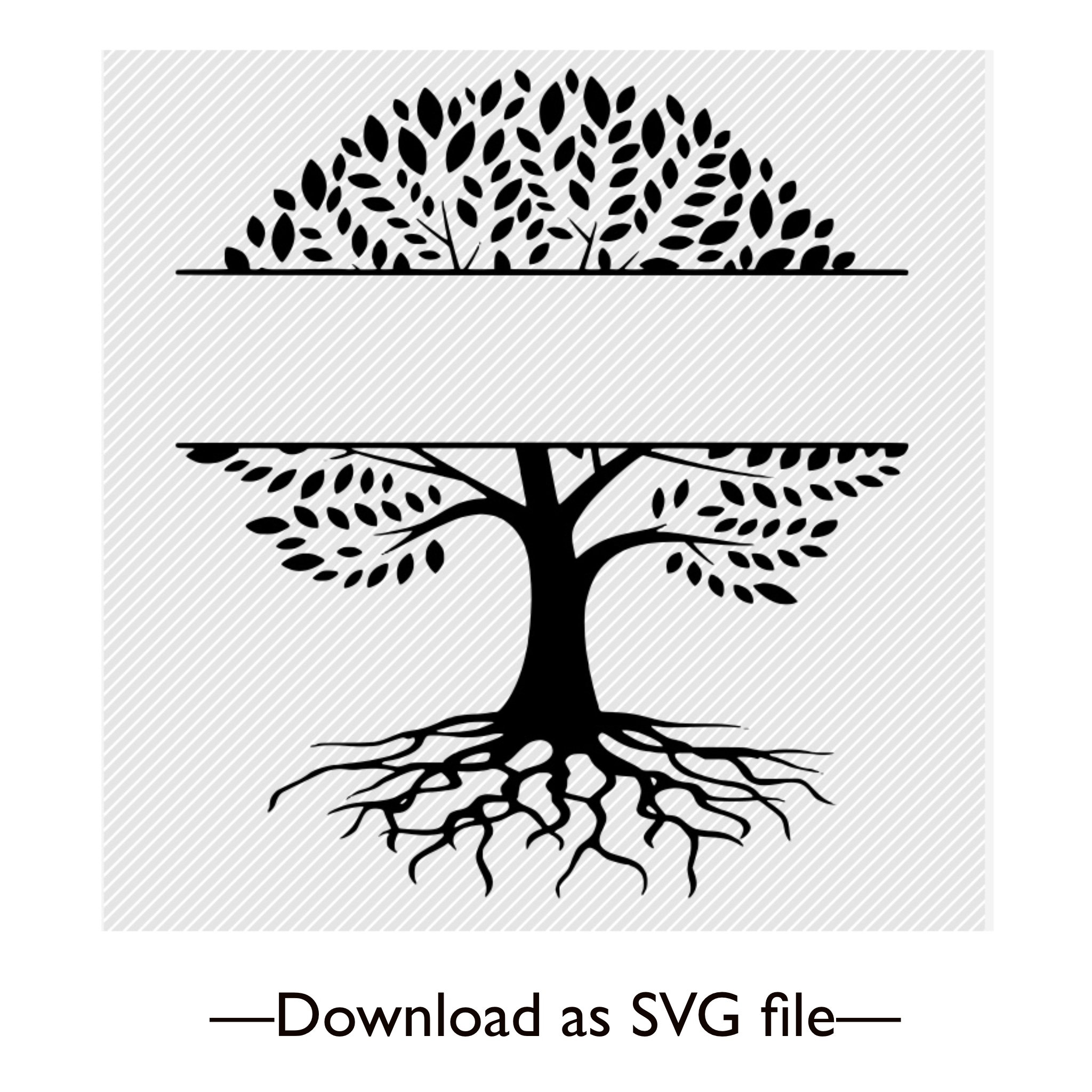 Download Split monogram family tree svg Family tree roots svg Vector | Etsy