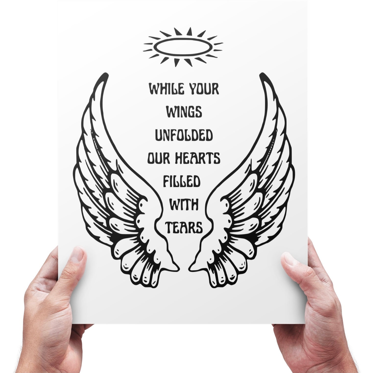 Your Wings Were Ready Svg Sympathy Angel Wings Svg Memorial Etsy Uk ...