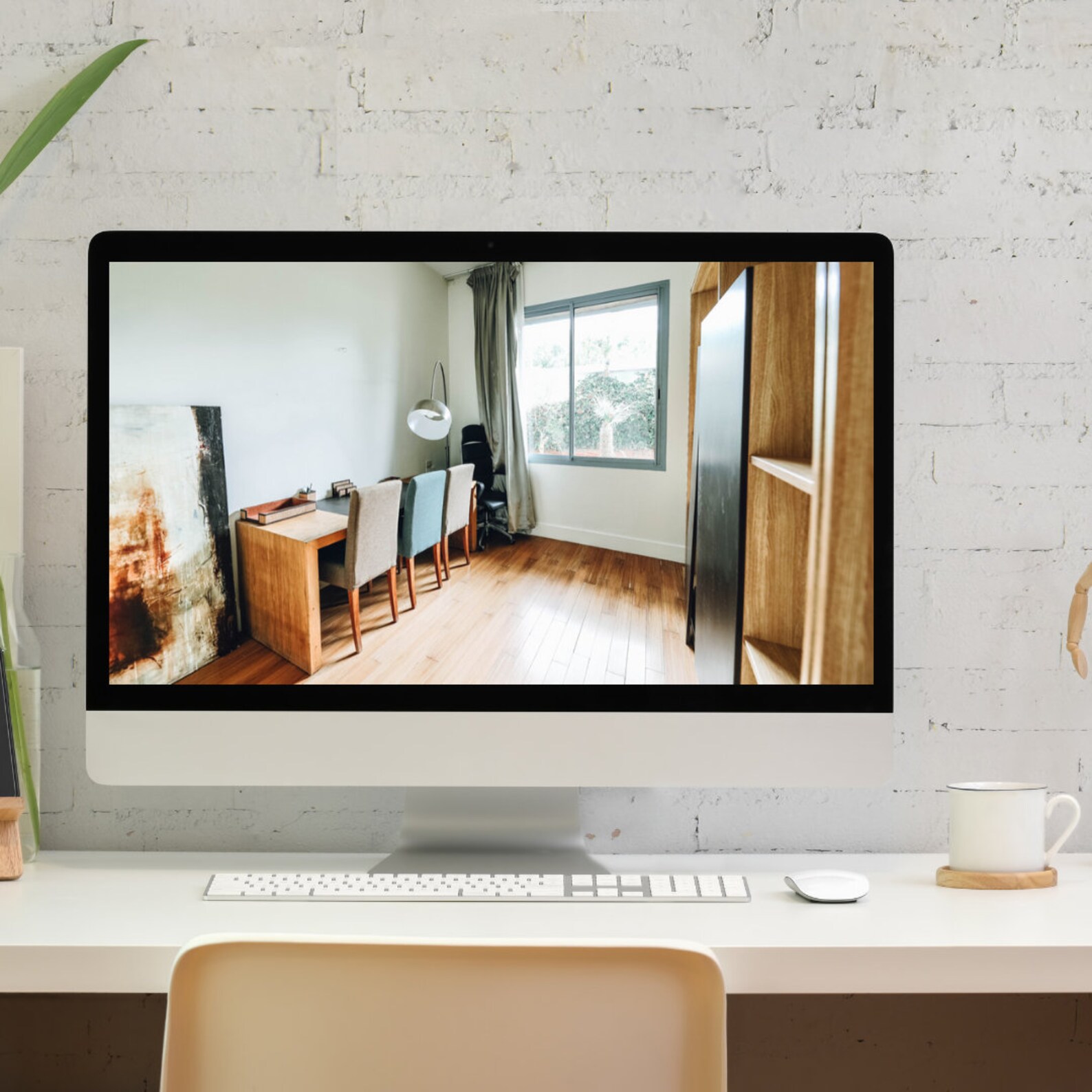 Virtual Background For Zoom Rustic Home Background Digital Etsy