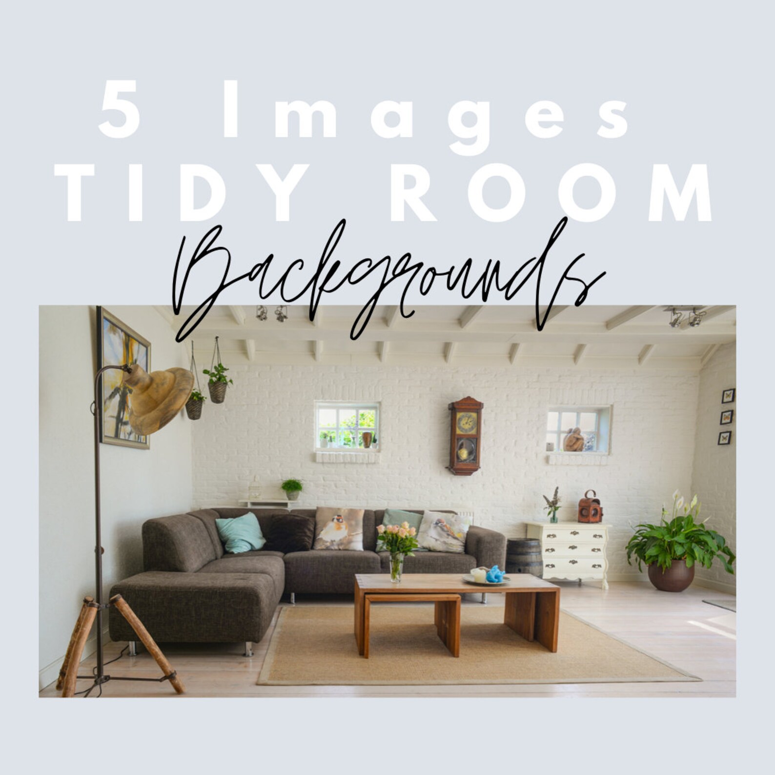 Neutral Zoom Backgrounds Screensaver Tidy Nice Room Etsy Canada
