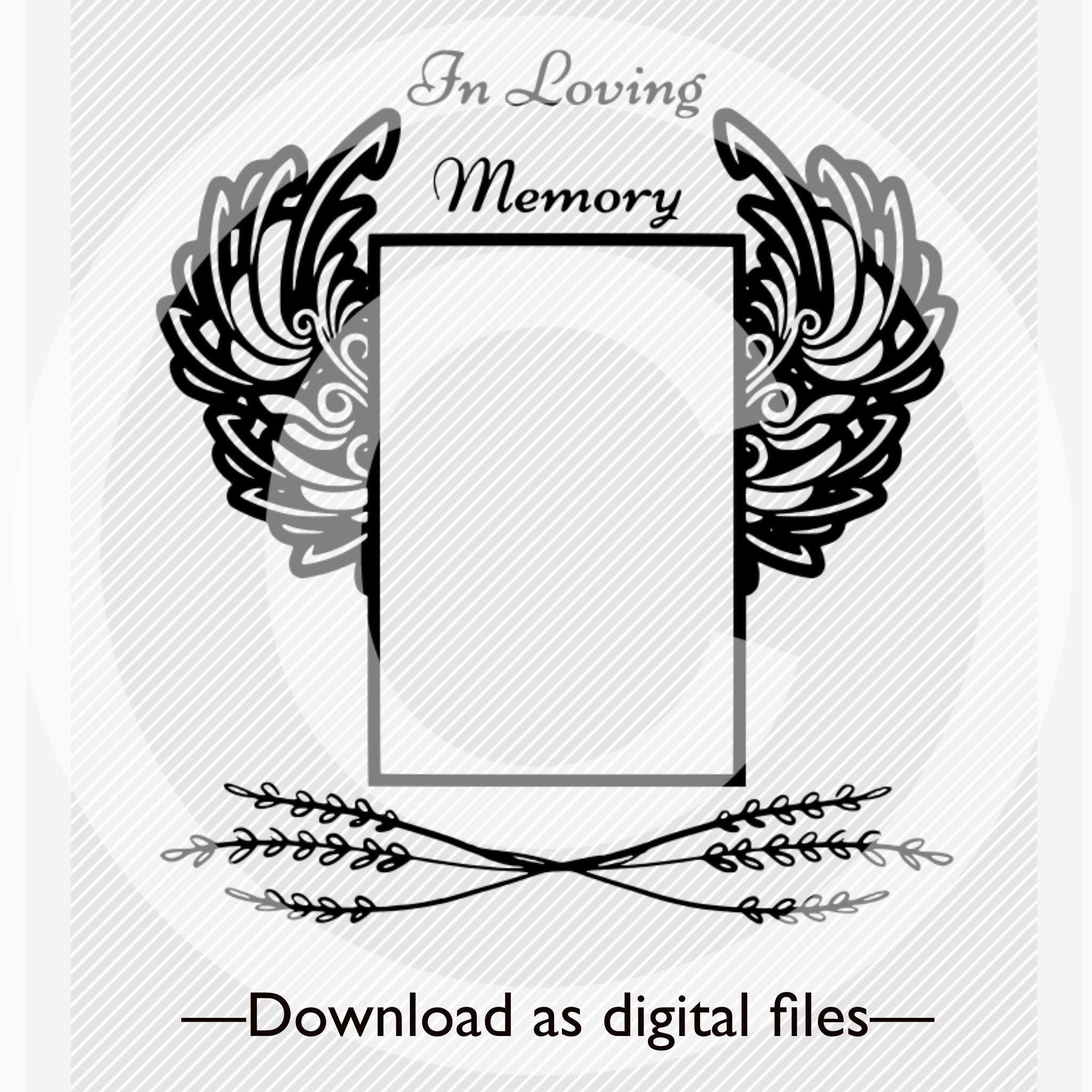 In Loving Memory Frame Ornaments Svg Memorial Svg Sympathy Etsy Singapore