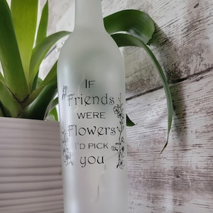 Friends Bottle with cork & LED Lights, Wine Bottle, Best Friend, Girls Night, Ladies Night,  Friends, Best Friends, Family, Sisters, Wedding