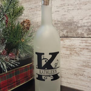 Custom, Bottle, Personalize Bottle with cork & LED Lights, Wine Bottle, Custom Bottles, Personalized Gifts