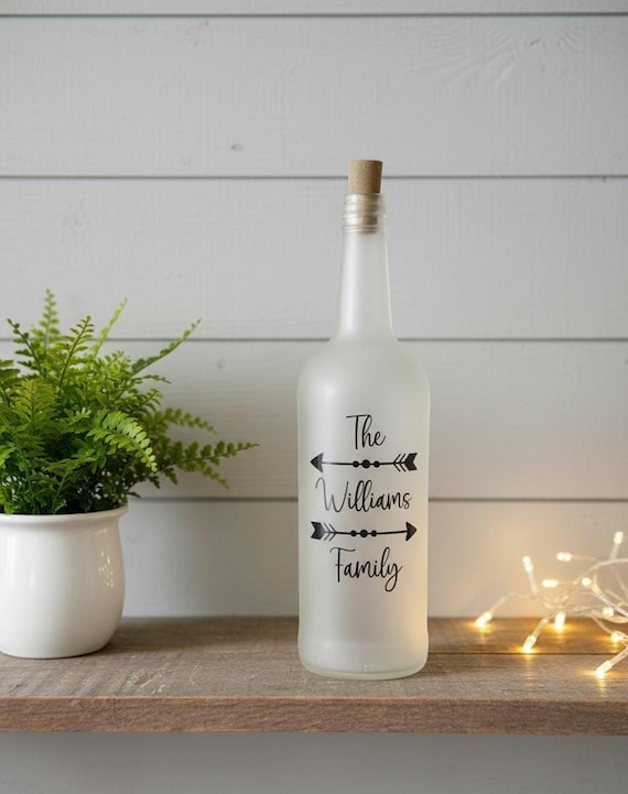Personalisierte LED-Weinflasche: Benutzerdefinierte beleuchtete Flasche