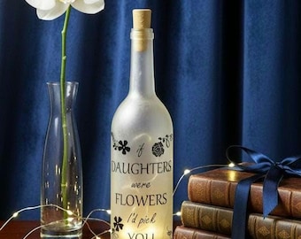 Personalized LED Wine Bottle, Friendship Gift, Custom Name