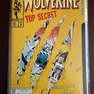 Nombre en clave: Wolverine Top Secret #50 1992 Portada troquelada X-Men