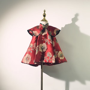 Handmade Girls Cheongsam, Kids Cheongsam, Chinese Vintage, Chinese Style Dress, Princess Dress, Qipao Dress, Flower Girls Dress, For Girls
