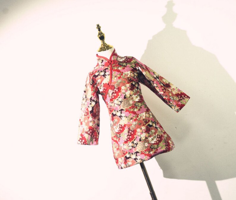 For Girls Kids Cheongsam Flower Girls Dress Chinese Vintage Qipao Dress Chinese Style Dress Princess Dress Handmade Girls Cheongsam
