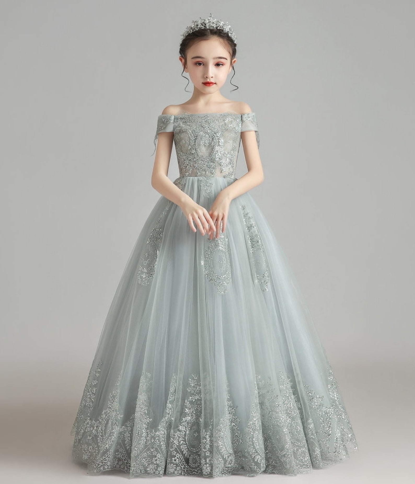 Flower Girl Dress Baby Toddler Dress Princess Dress Flower Etsy