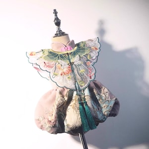 Handgemachtes Mädchen Cheongsam, Kinder Cheongsam, Chinesisch Vintage, Chinesischer Stil Kleid, Prinzessinnen Kleid, Qipao Kleid, Blumenmädchen Kleid