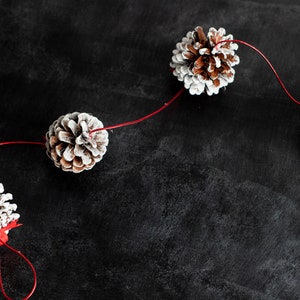 Christmas garland, Pinecone garland, Eco home decoration, Fire place Christmas decor, Christmas wall decor, Christmas tree garland image 1