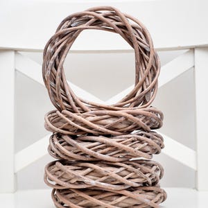 Natural Willow Wicker Wreath | Mini Willow Wreath 15cm | Natural Branch Wreath Base | Rustic Craft Supplies | DIY Wreaths | Boho Home Décor