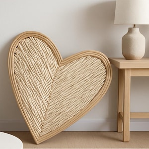 Extra Large Willow Heart 85cm | Handmade 33.5&quot; Heart Wall Décor | Rustic Wood Heart Wall Art | Boho Home Décor| Beach Wedding Decoration