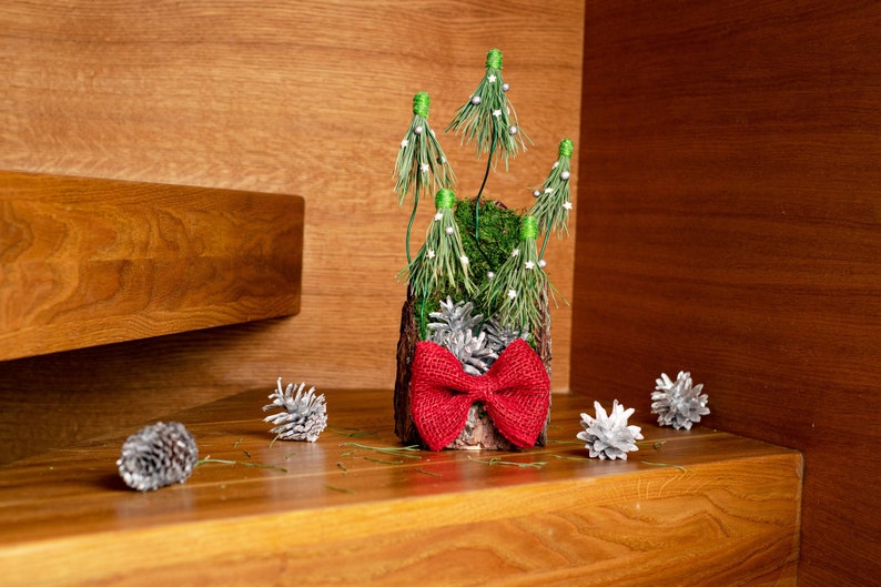 Christmas bouquet, Christmas table centrepiece, Christmas decor, Christmas tree, Rustic Christmas decor, Christmas forest, Christmas basket image 1