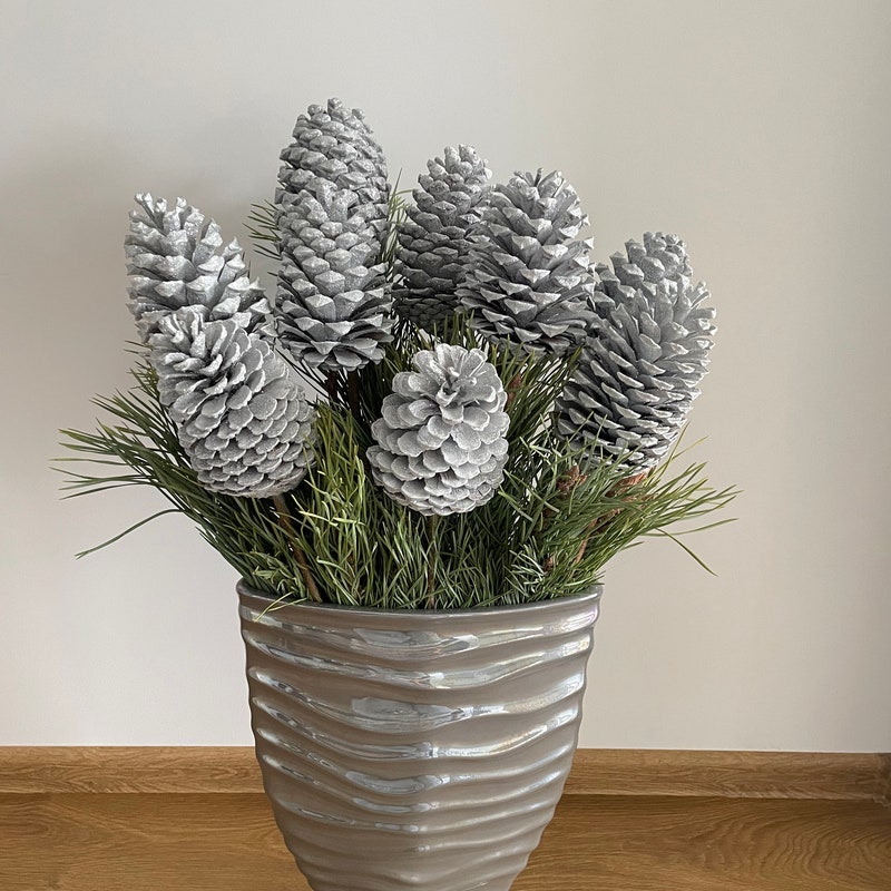 Glitter Pine Cones - Etsy