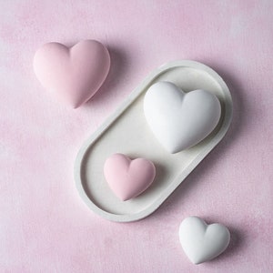 Corazón de cemento, corazón 3d de hormigón, decoración del corazón del hogar, decoración de la boda, regalo de amor, regalo para ella, regalo del día de las madres, minimalista, regalo del día de San Valentín