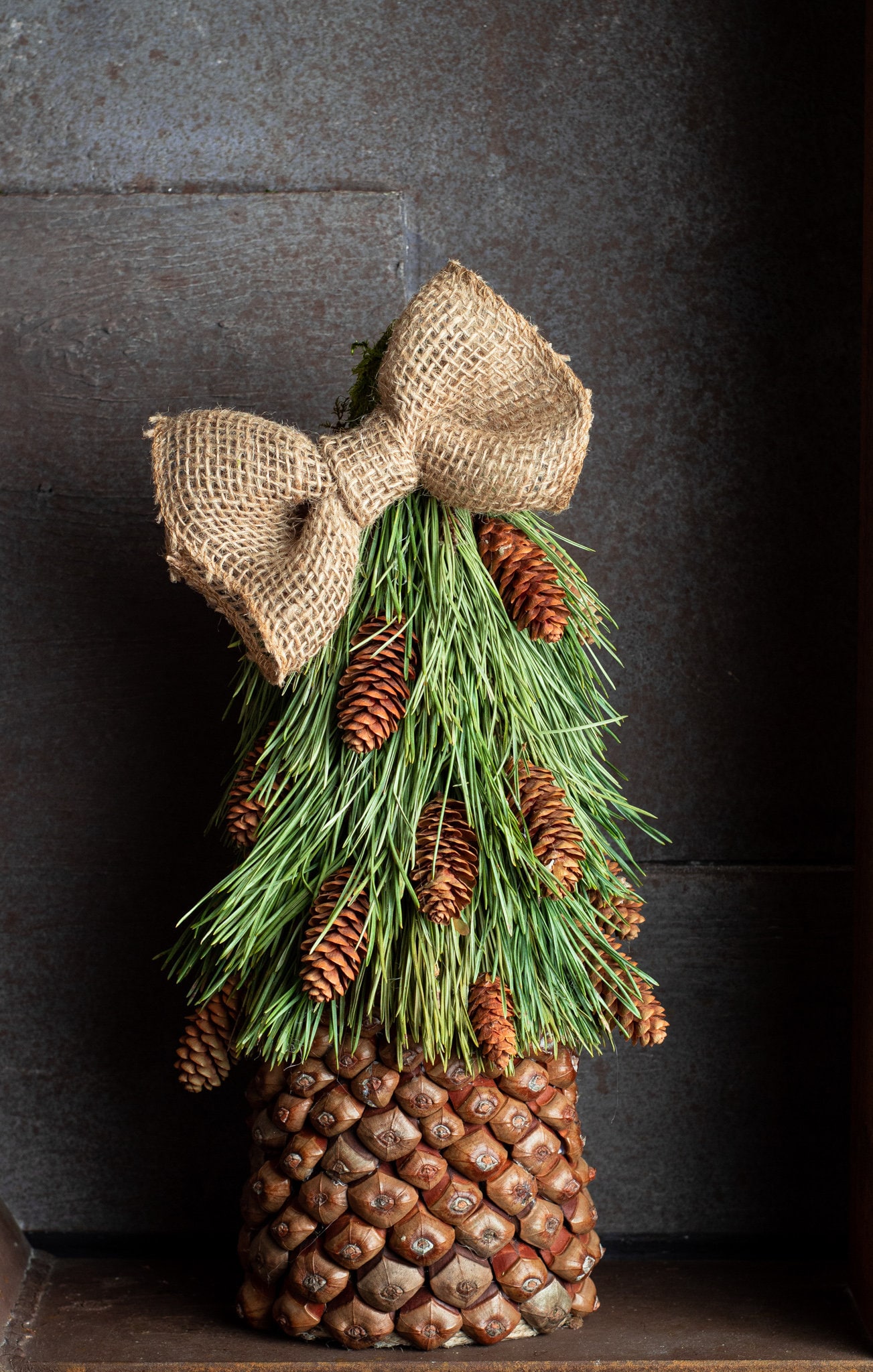 Pine Cone Tree/ Christmas Tree/ Mini Pine Cone Trees / Natural Trees / FREE  SHIPPING 
