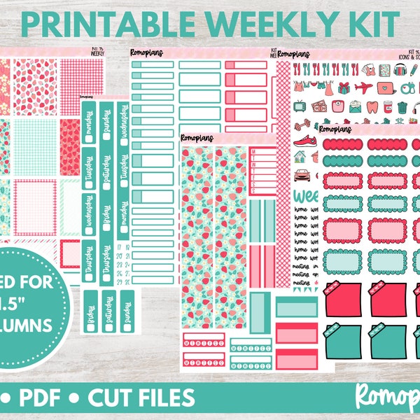 Printable Weekly Planner Kit | KIT 95 | 7x9 Planner | Erin Condren